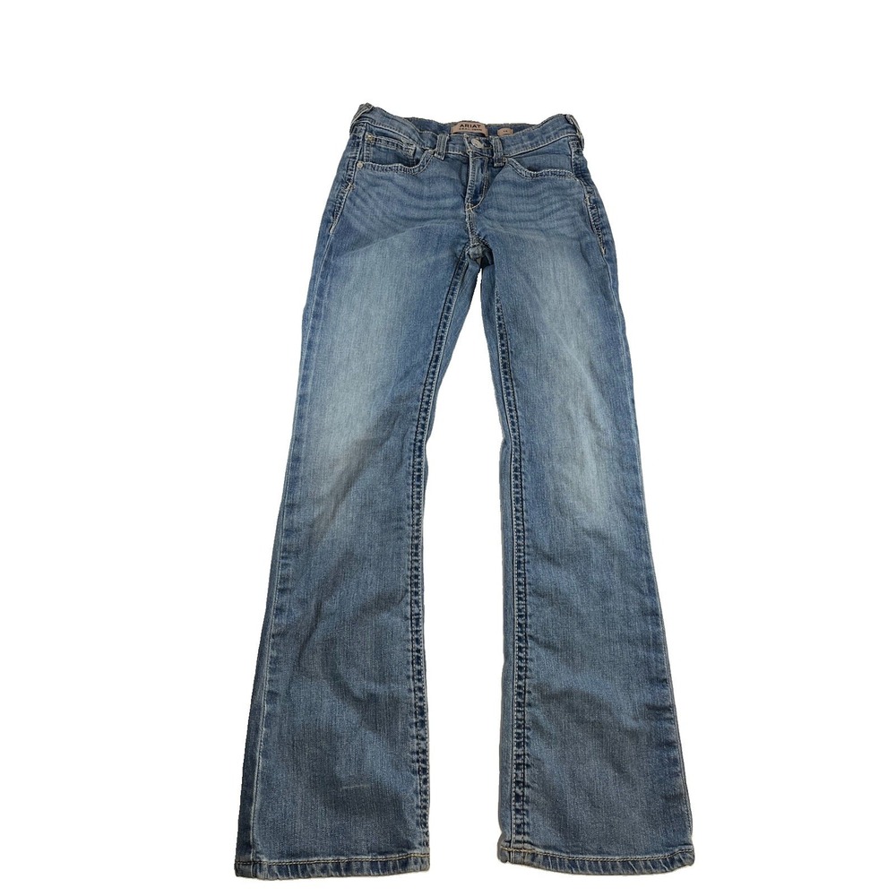Ariat Real Denim Amora Bootcut Jeans Girls Size 14 Blue 26x29